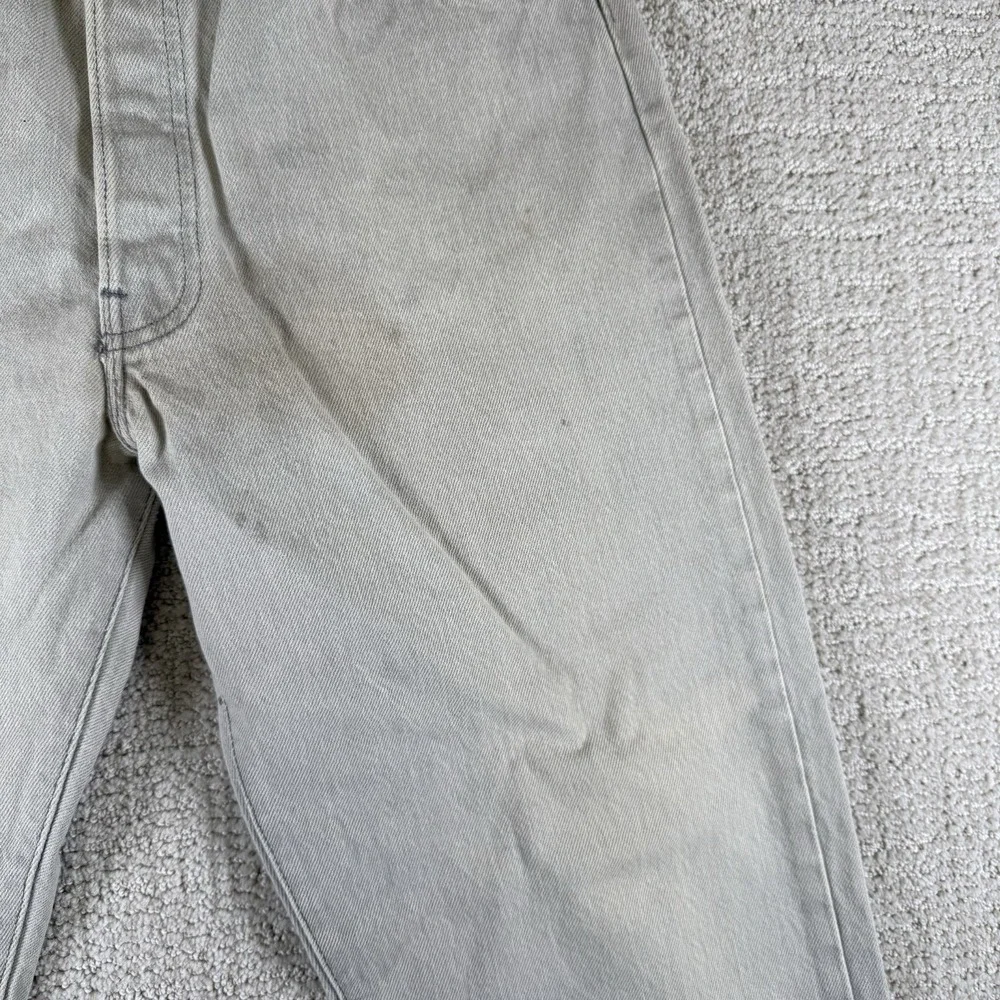 Vintage Levi's 501XX Men's 34x32 Original Fit Button Fly Gray Light Wash Jeans